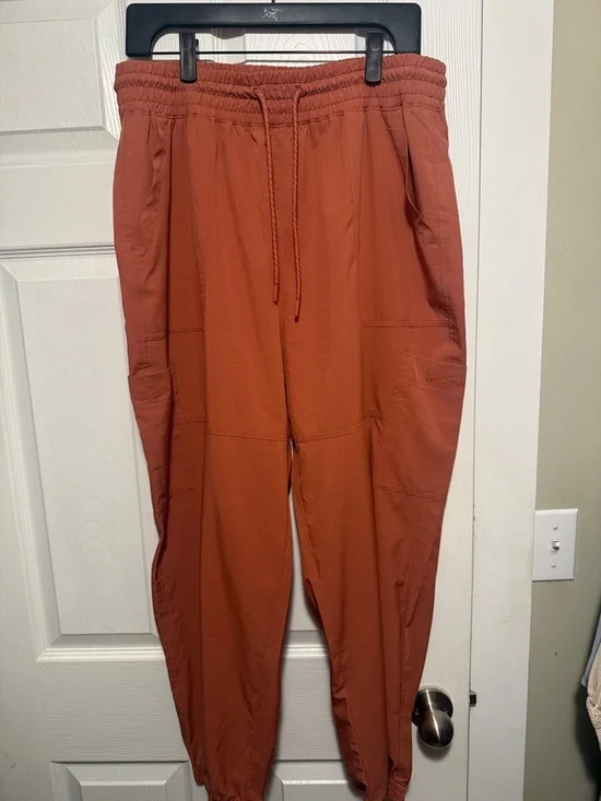 Men's Rust Drawstring Jogger Pants - Picture 1 of 7